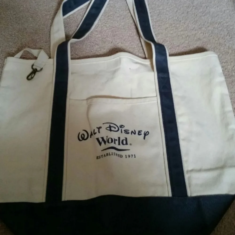 WALT DISNEY WORLD CLOTH BAG-L@@K - Picture 1 of 4